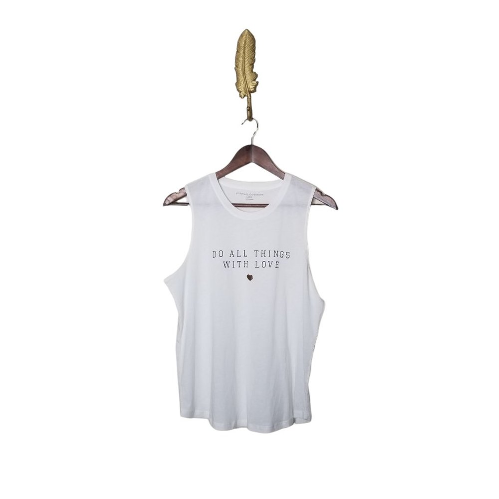 Spiritual Gangster Womens Love Muscle Tank Top L